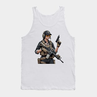 Tactical Girl Tank Top